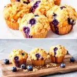 bakery-style blueberry muffins - featured image