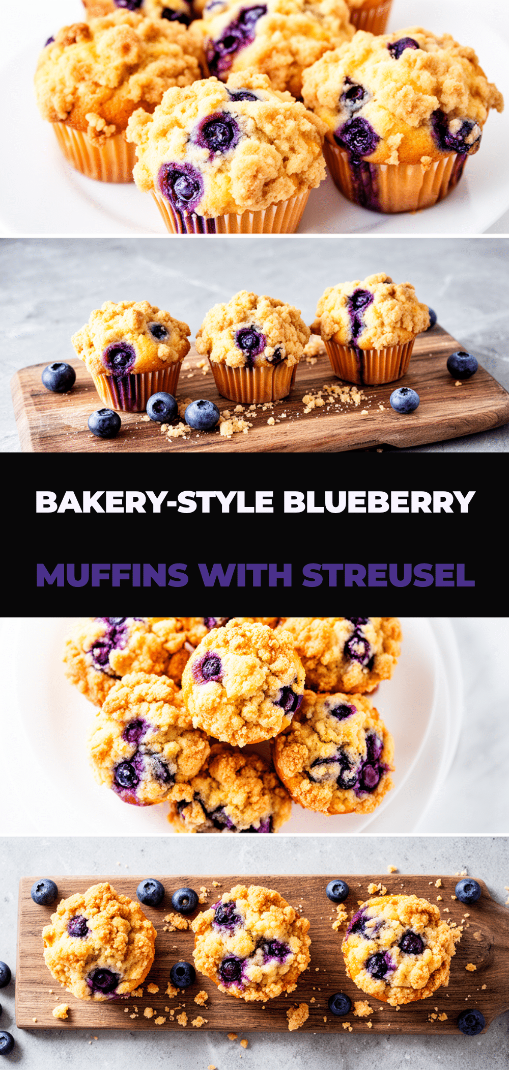 Bakery-Style Blueberry Muffins Recipe with Easy Buttery Streusel Topping 5 bakery-style blueberry muffins recipe