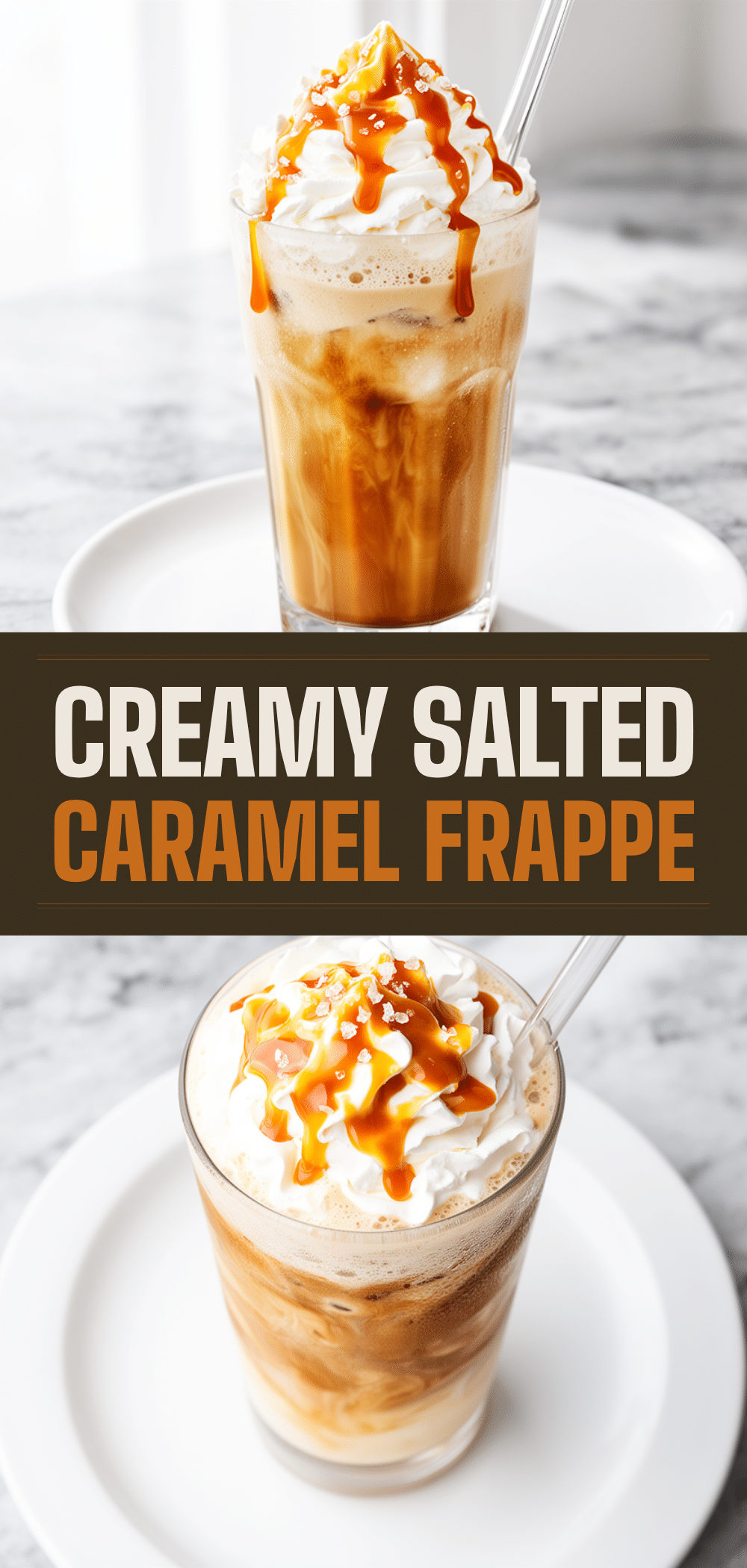 Blended Salted Caramel Frappe Recipe Easy Homemade Drink to Make on Repeat 5 blended salted caramel frappe recipe
