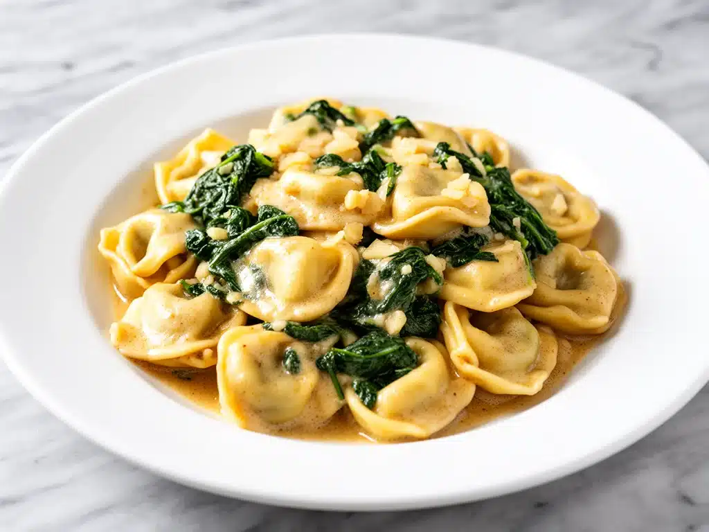 Brown Butter Garlic Tortellini - featured image