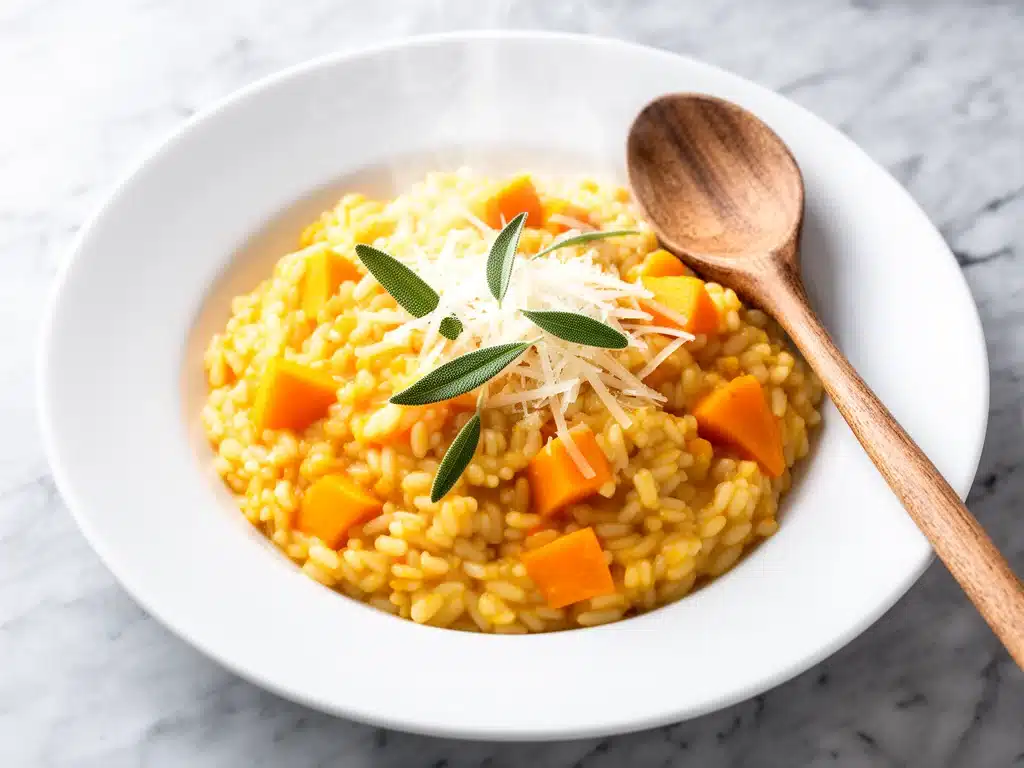 butternut squash risotto - featured image
