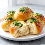 buttery garlic herb dinner rolls - featured image