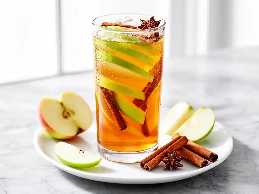 caramel apple cider sangria - featured image