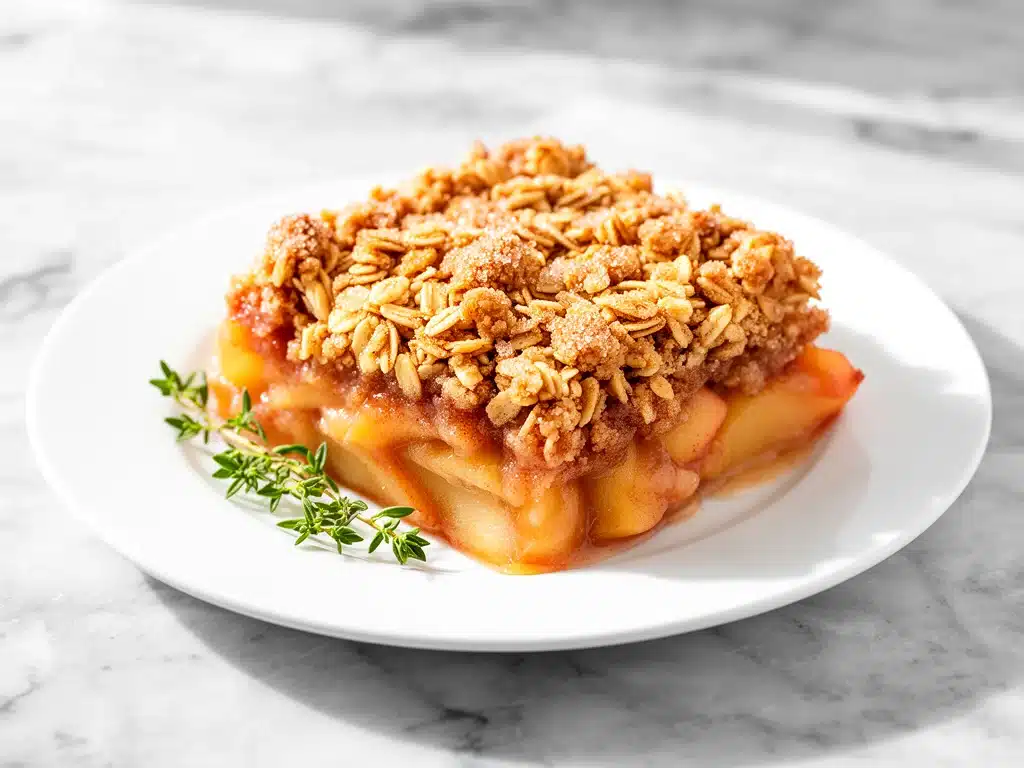 cinnamon apple crisp - featured image