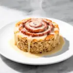 cinnamon roll baked oatmeal - featured image