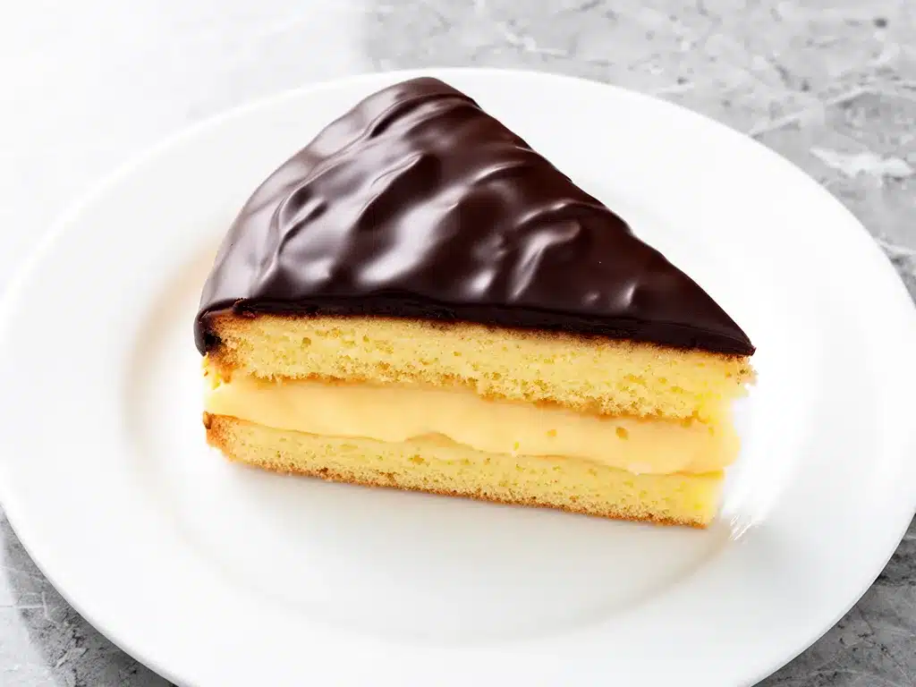 Classic Boston Cream Pie Recipe Easy Silky Custard Step by Step 4 Classic Boston Cream Pie preparation steps
