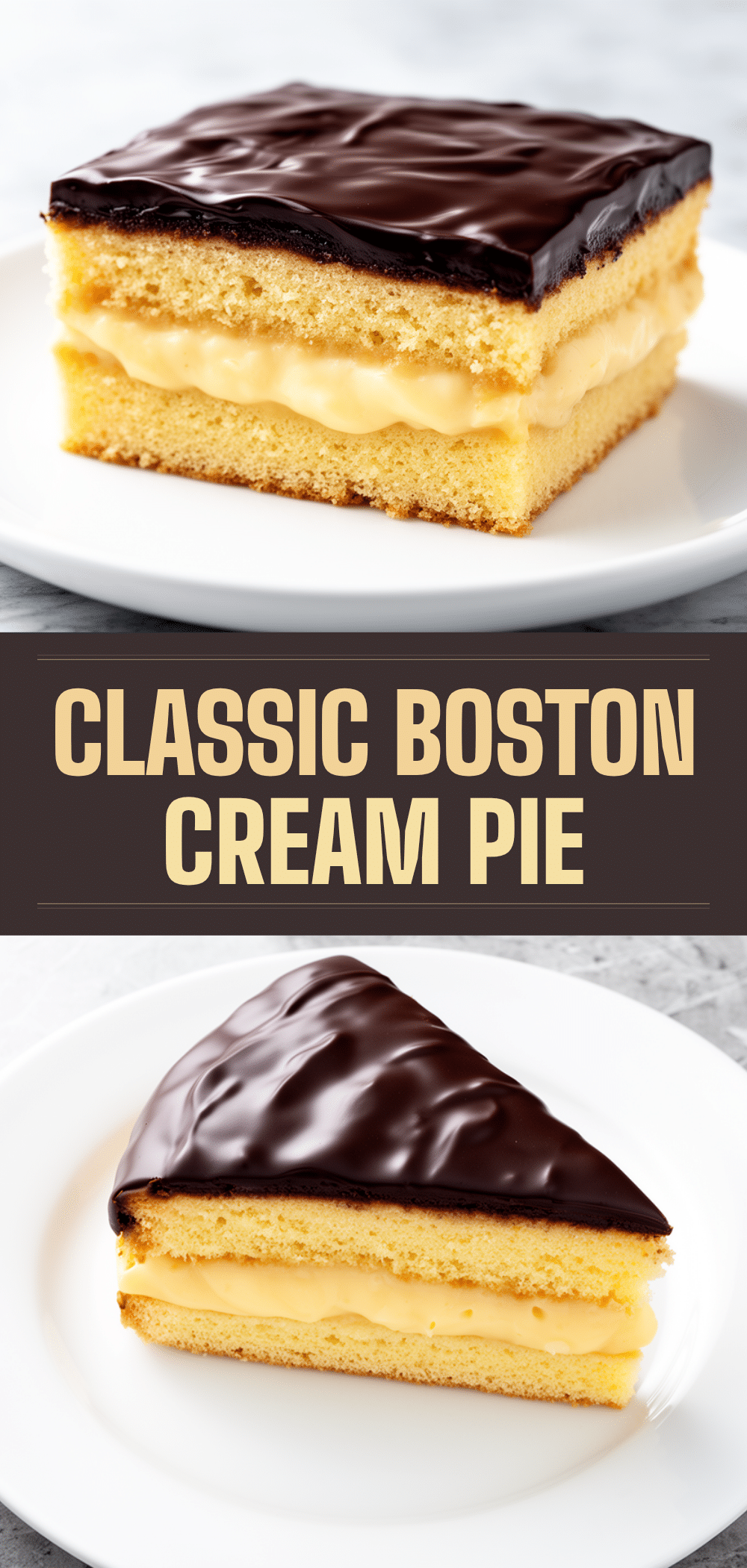 Classic Boston Cream Pie Recipe Easy Silky Custard Step by Step 5 Classic Boston Cream Pie recipe