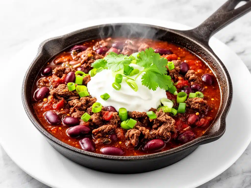 classic homemade beef chili - featured image