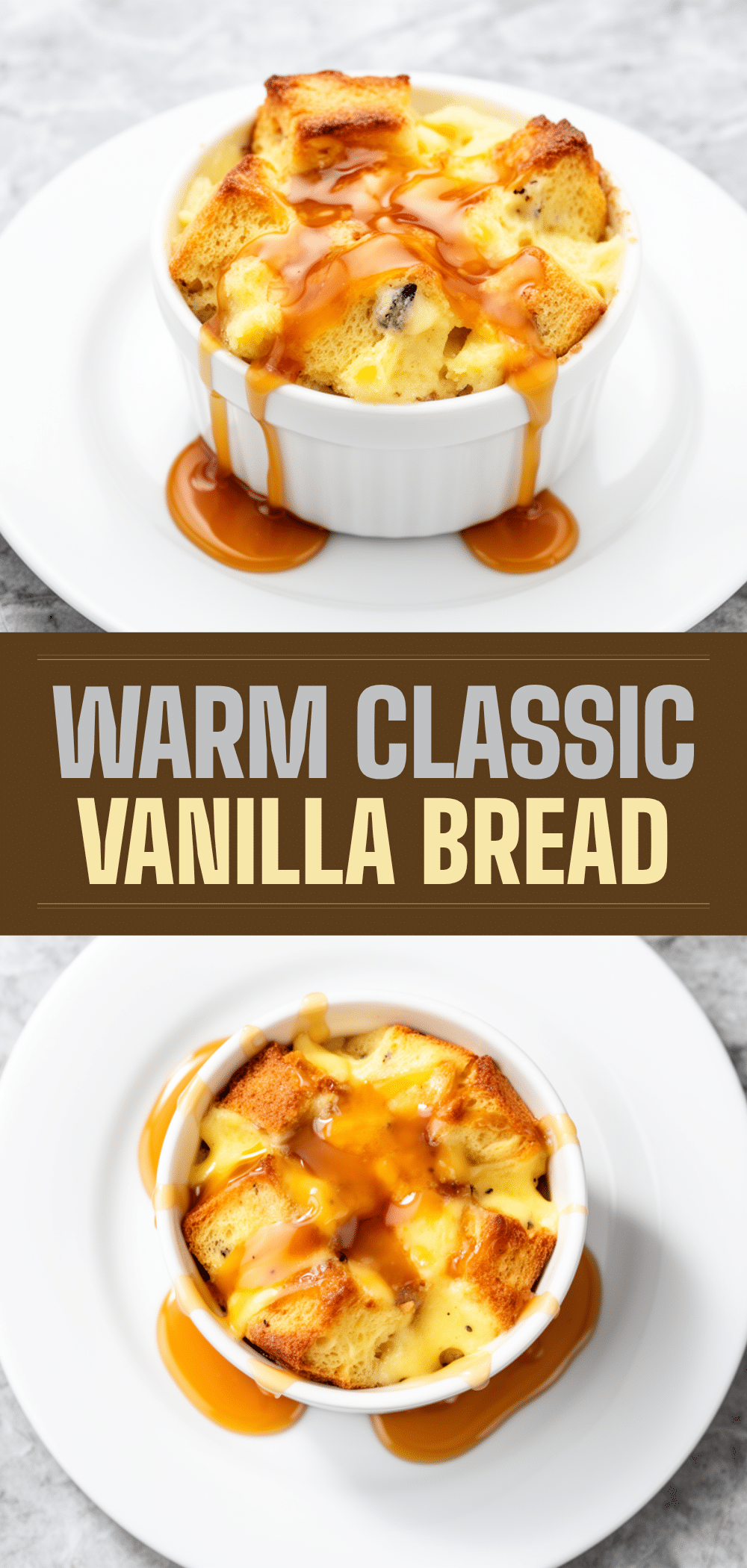 Classic Vanilla Bread Pudding Recipe with Easy Homemade Caramel Sauce 5 classic vanilla bread pudding recipe