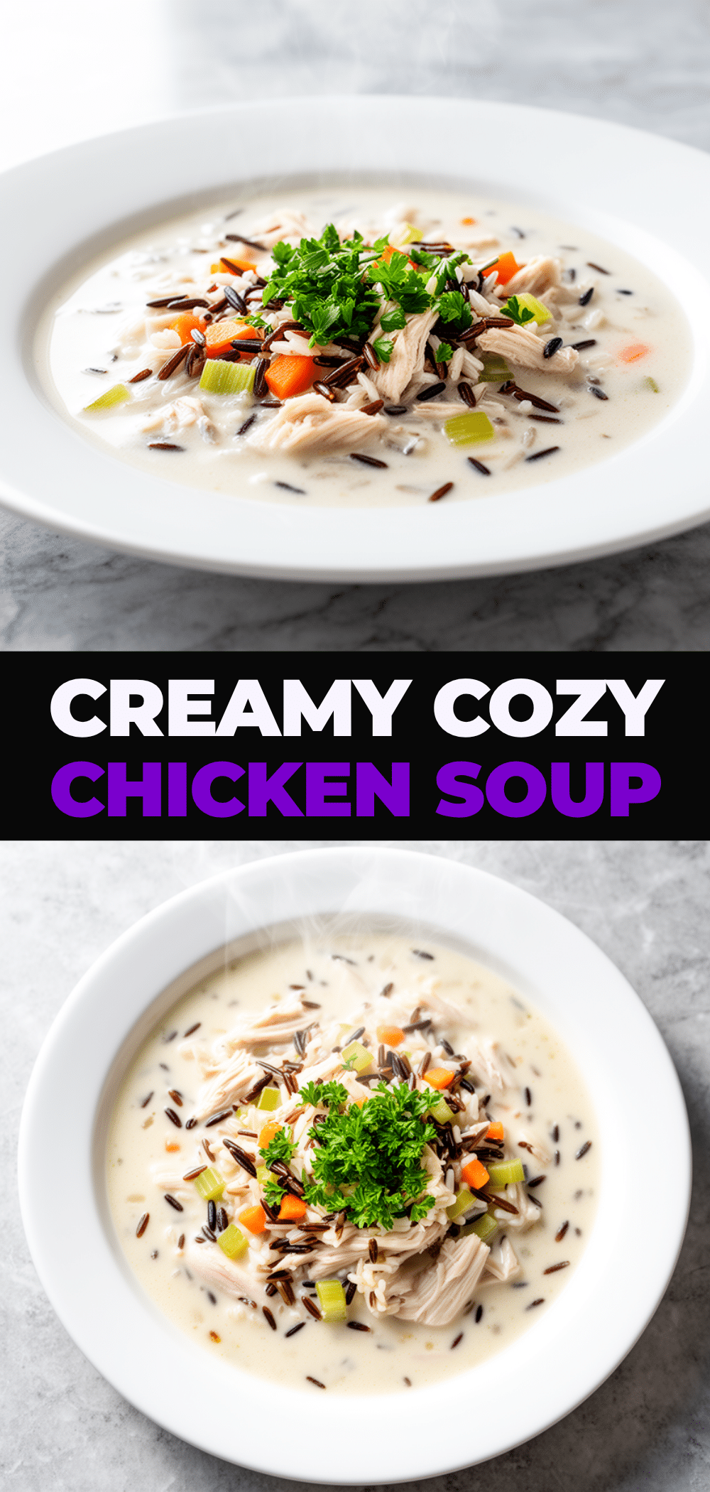 Creamy Chicken and Wild Rice Soup Recipe Easy Comfort Dinner Idea 5 creamy chicken and wild rice soup recipe