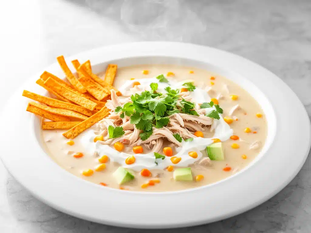 creamy chicken tortilla soup - featured image