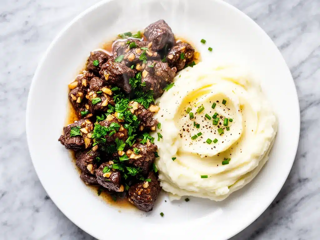 Creamy Garlic Butter Beef Tips: 15-Min Easy Dinner 4 creamy garlic butter beef tips preparation steps