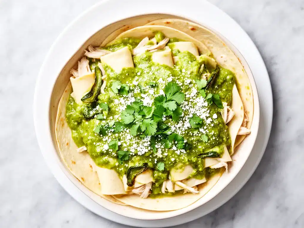 Creamy Green Chile Chicken Enchiladas: Easy Family Favorite 4 creamy green chile chicken enchiladas preparation steps
