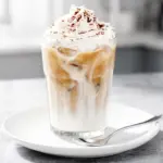 creamy iced white chocolate mocha - featured image