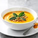 creamy pumpkin soup - featured image