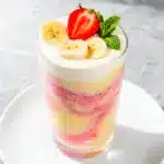 creamy strawberry banana smoothie - featured image