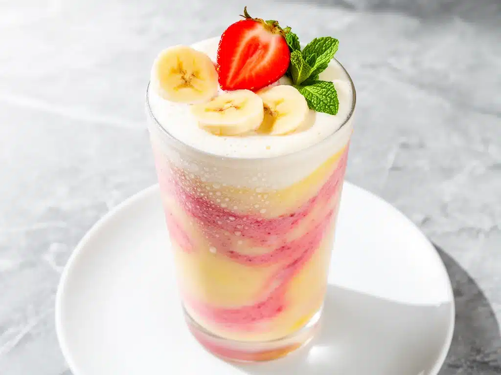 creamy strawberry banana smoothie - featured image