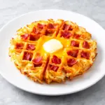 Crispy Bacon and Cheddar Hash Brown Waffles - featured image