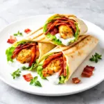 crispy chicken bacon ranch wraps - featured image