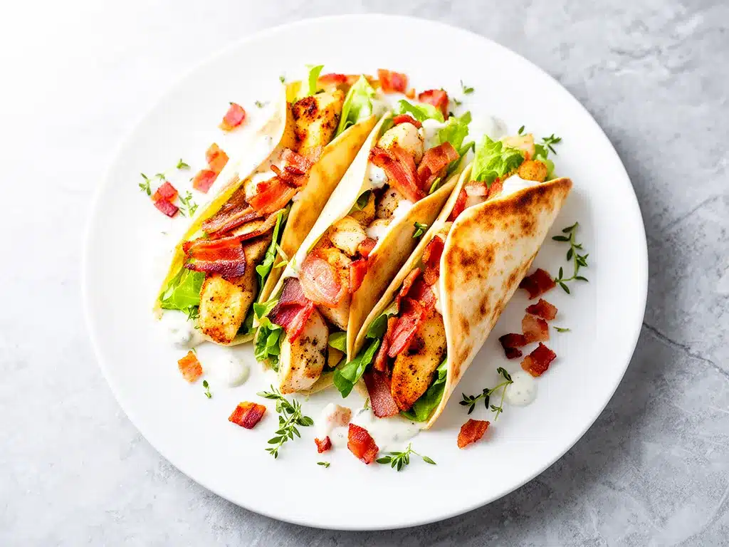 Crispy Chicken Bacon Ranch Wraps Easy Recipe for Simple Lunch 4 crispy chicken bacon ranch wraps preparation steps