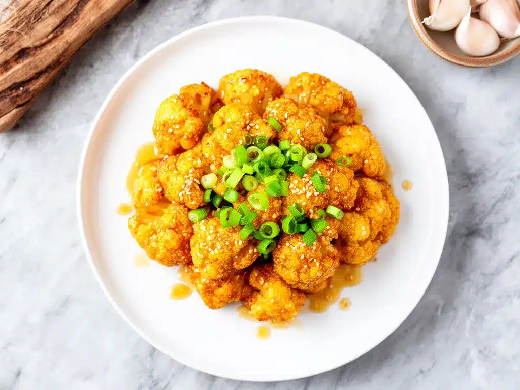 Crispy Honey Garlic Cauliflower Bites: Easy 20-Minute Recipe 4 crispy honey garlic cauliflower bites preparation steps