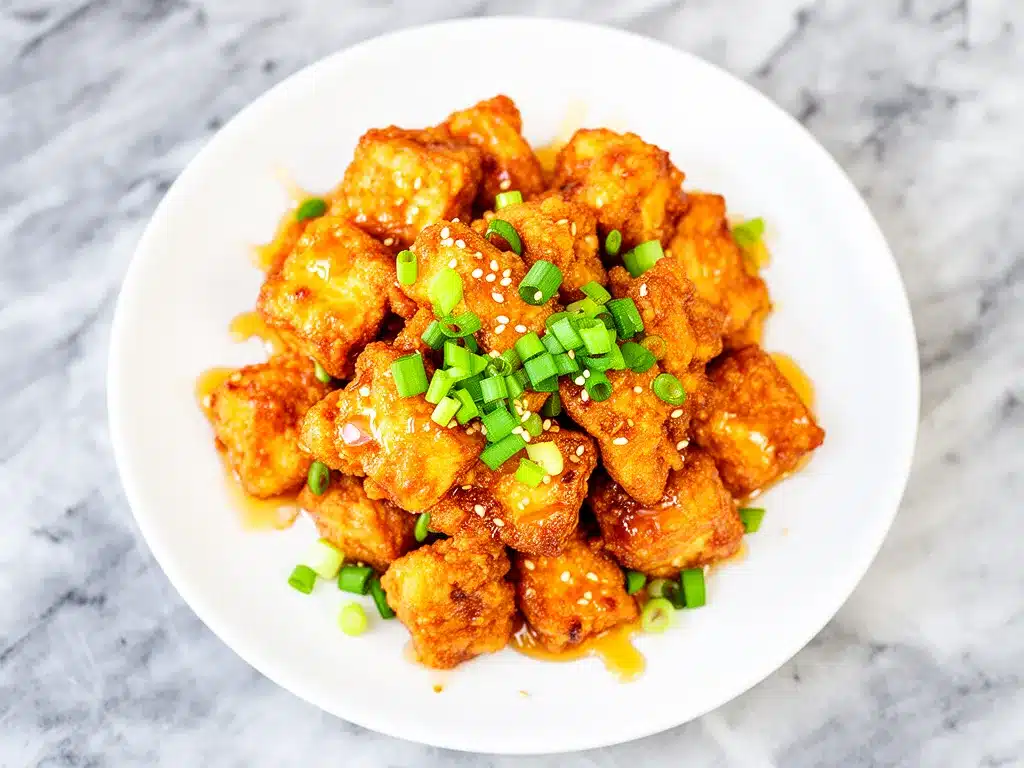 Crispy Honey Garlic Tofu: Best Easy 20-Minute Vegan Dinner 4 crispy honey garlic tofu preparation steps