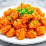 crispy orange chicken - featured image