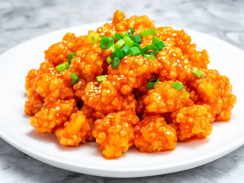 crispy orange chicken - featured image