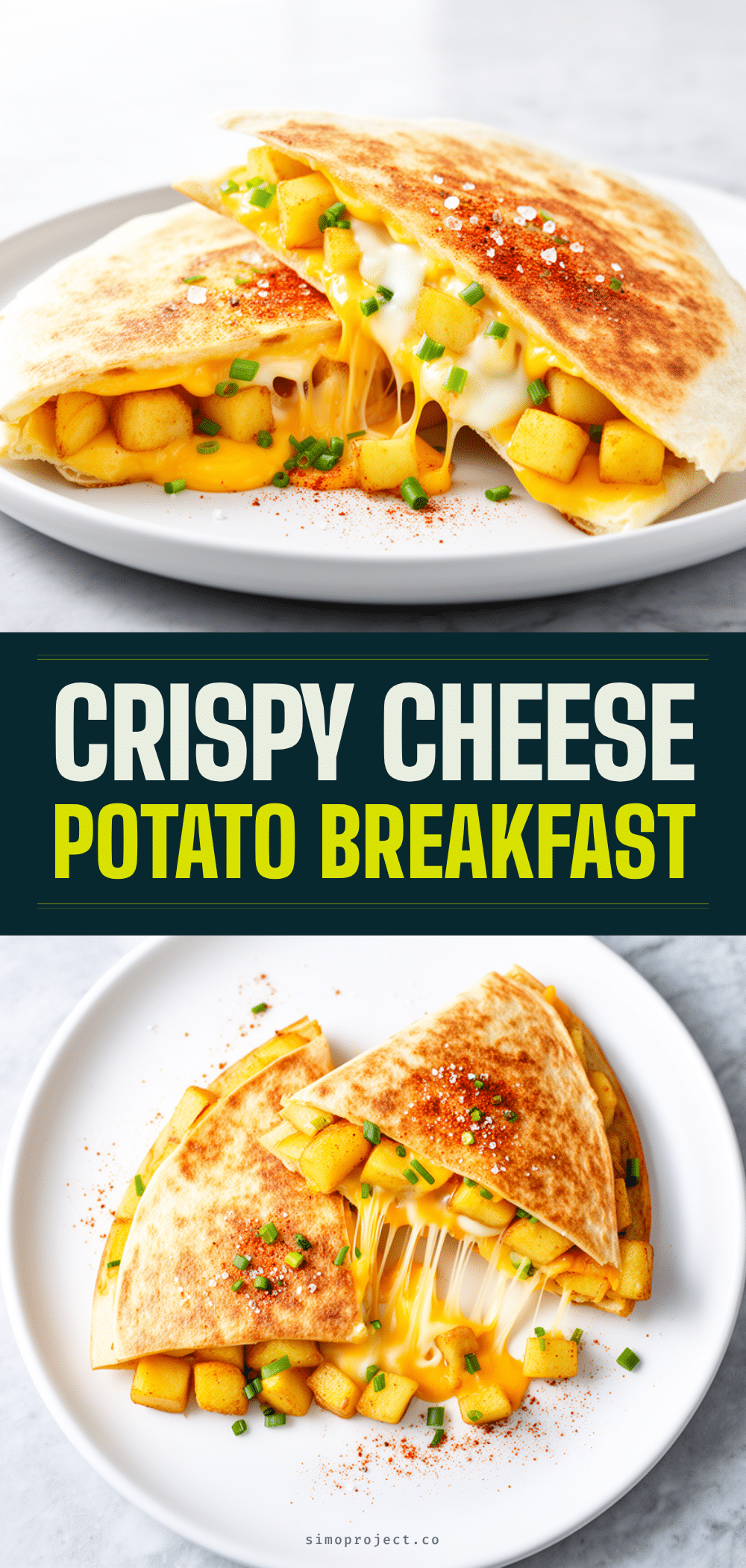 Crispy Potato and Cheese Breakfast Quesadillas: Easy Weeknight Meal 5 Crispy Potato and Cheese Breakfast Quesadillas recipe