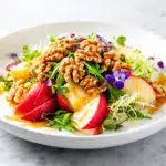 crunchy apple walnut harvest salad - featured image