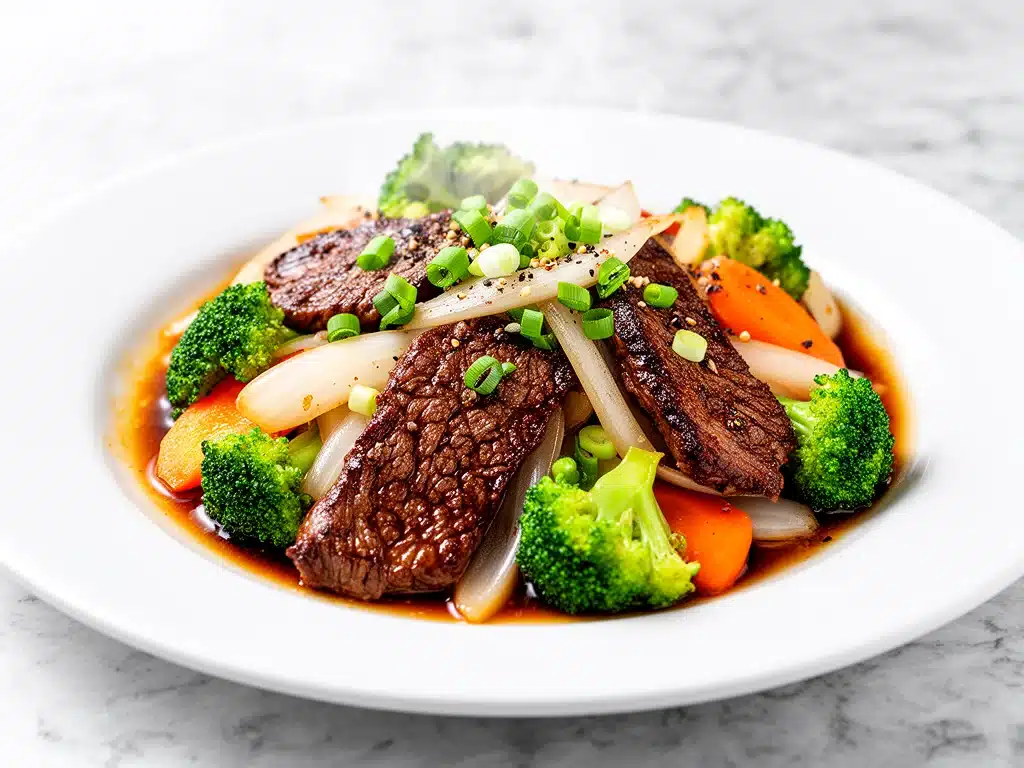 easy beef and vegetable stir fry - featured image