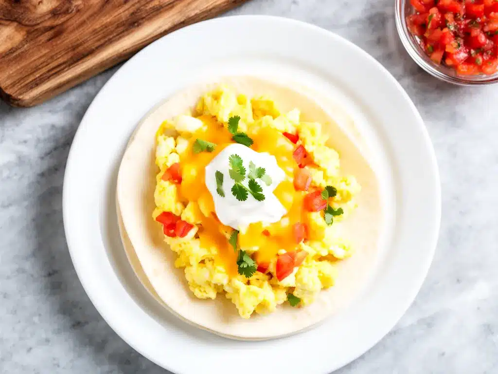 Fluffy Cheesy Scrambled Egg Breakfast Tacos: Easy Weekend Brunch 4 fluffy cheesy scrambled egg breakfast tacos preparation steps