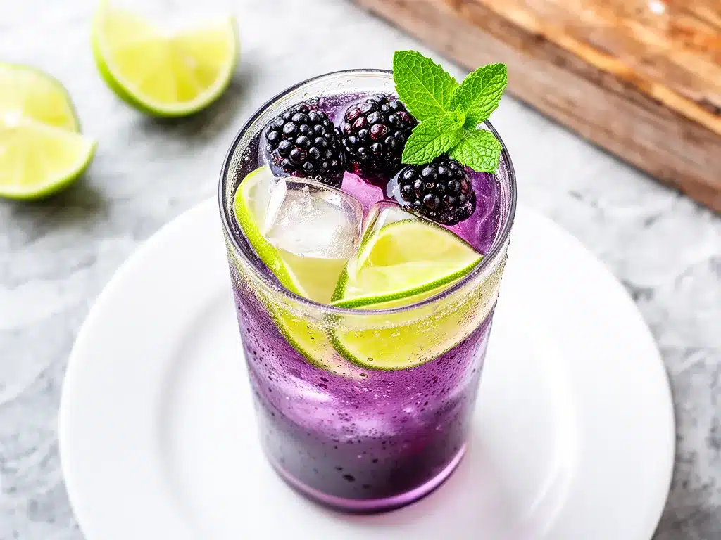 Fresh Blackberry Lime Lemonade Recipe Easy Summer Refreshing Drink with Simple Ingredients 4 fresh blackberry lime lemonade preparation steps