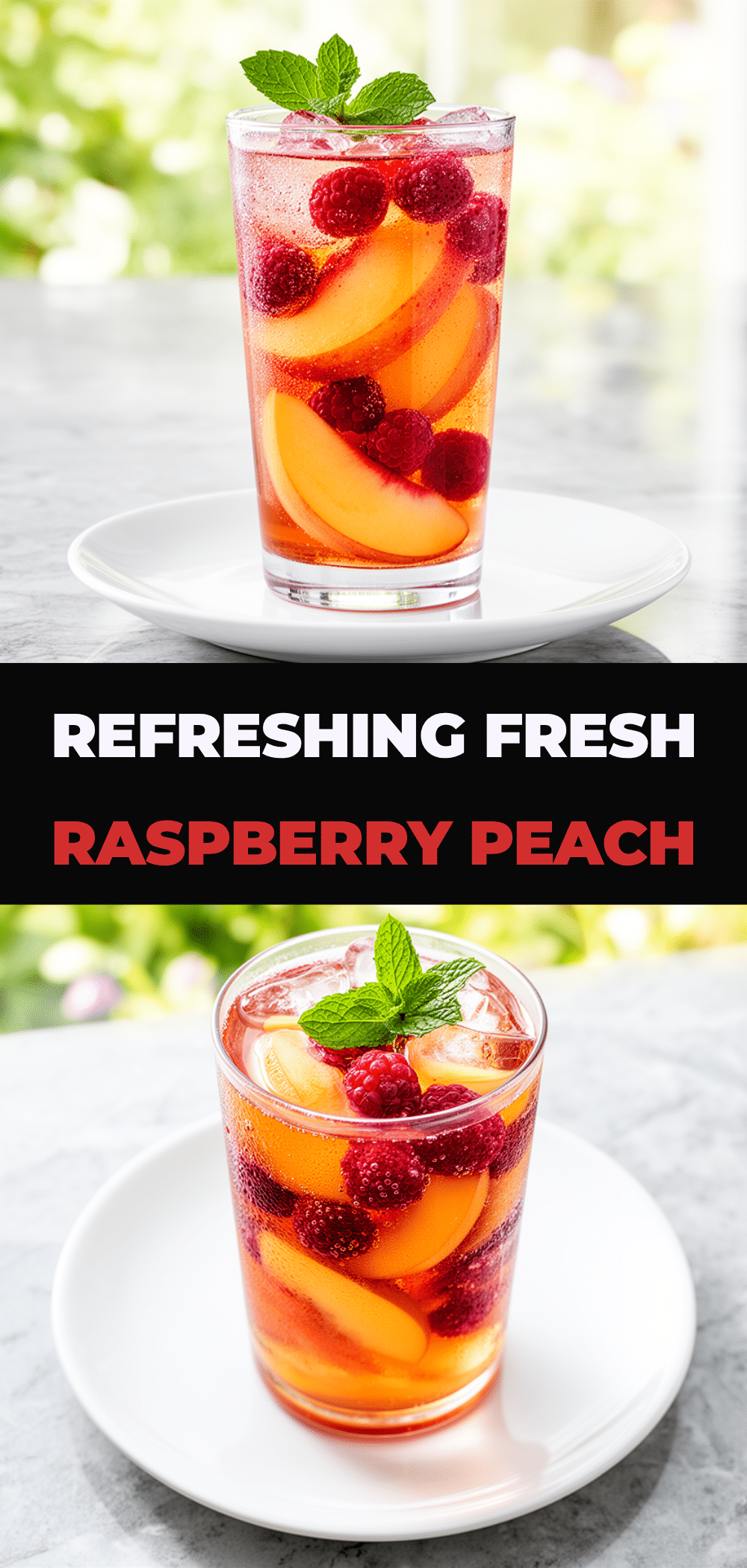 Fresh Raspberry Peach Iced Tea Recipe Easy Refreshing Summer Drink for Hot Afternoons 5 fresh raspberry peach iced tea recipe