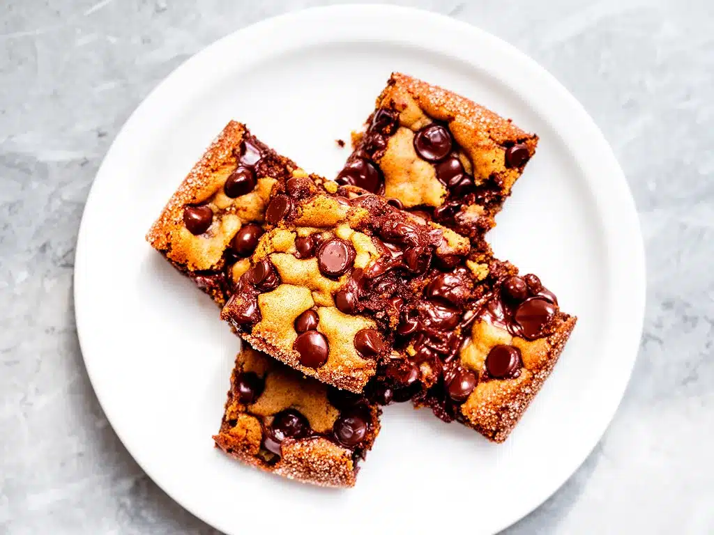 Gooey Chocolate Chip Cookie Bars Recipe Easy Thick Chewy Texture 4 gooey chocolate chip cookie bars preparation steps