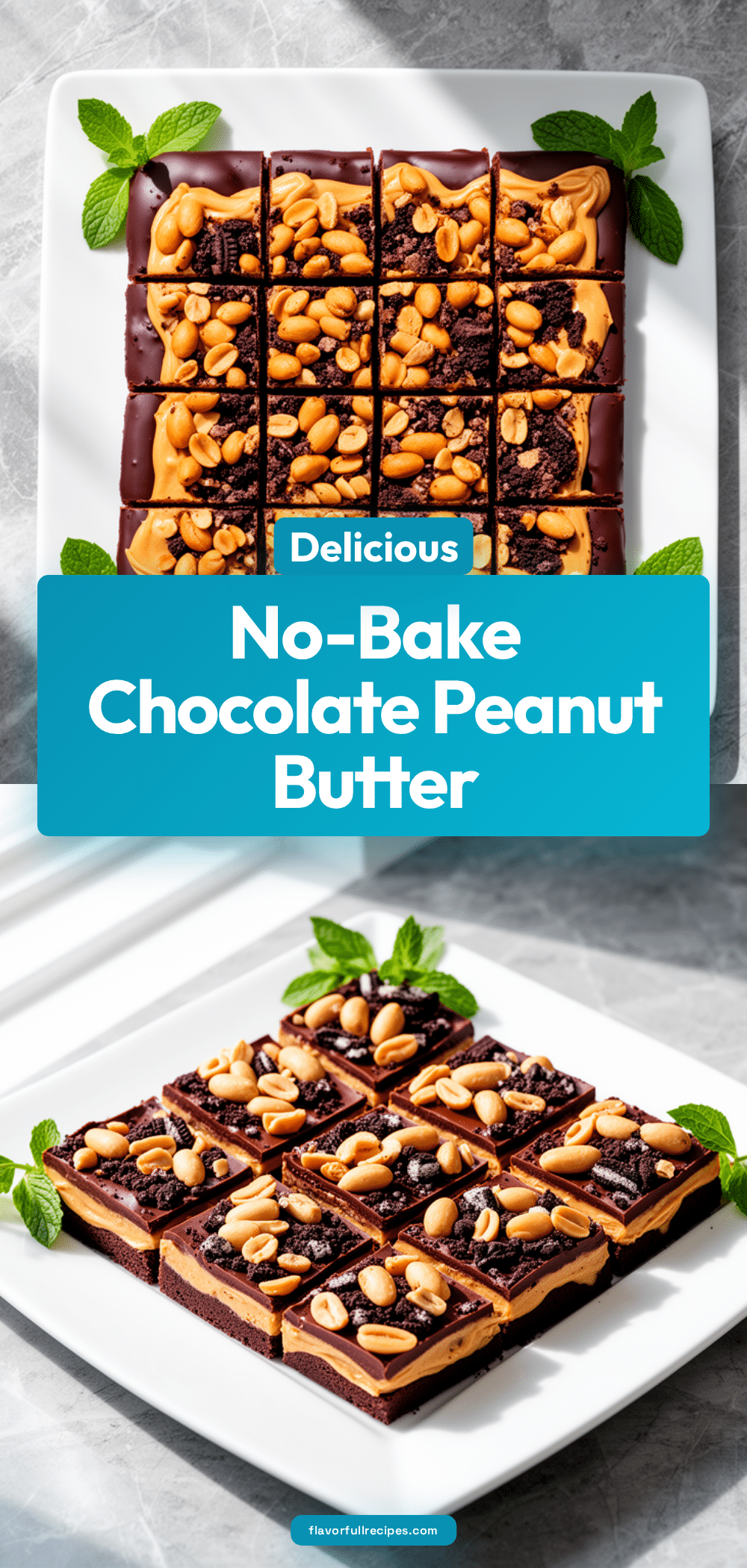 Homemade No-Bake Chocolate Peanut Butter Bars: Best Easy Dessert Recipe 5 Homemade No-Bake Chocolate Peanut Butter Bars recipe