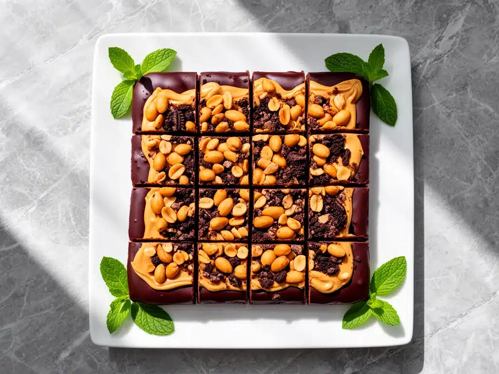 Homemade No-Bake Chocolate Peanut Butter Bars - featured image