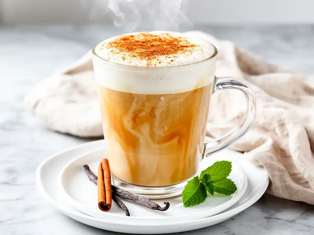 homemade vanilla chai latte - featured image