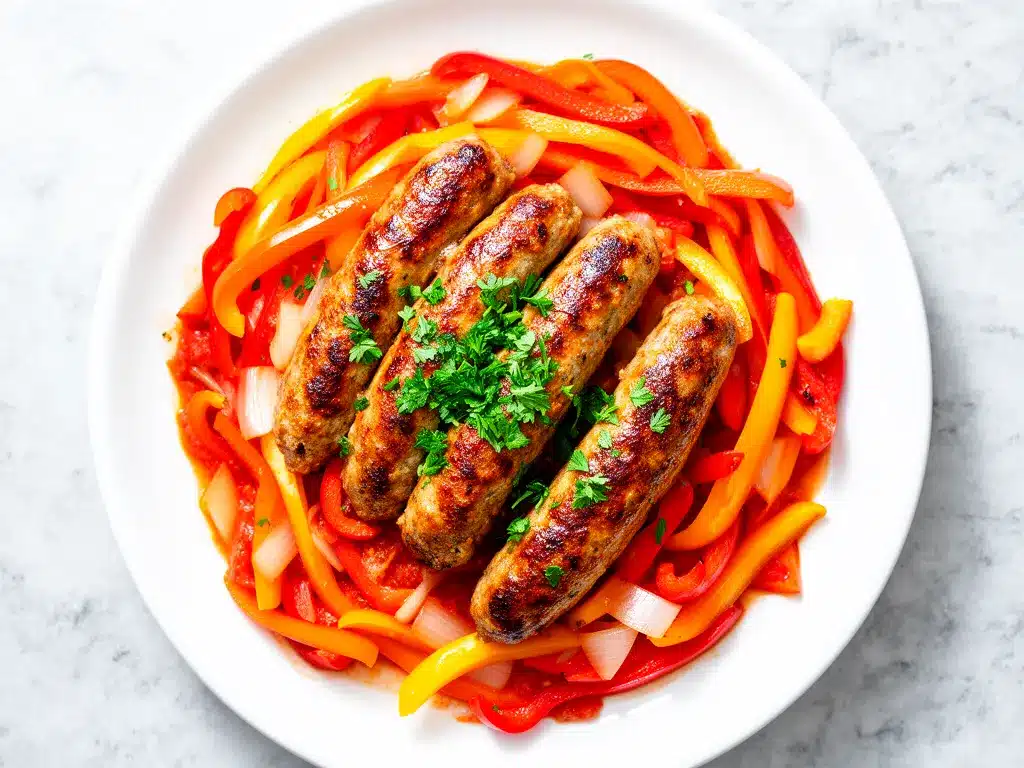 Italian Sausage and Peppers Sheet Pan Dinner: Best Easy Weeknight Meal 4 Italian Sausage and Peppers Sheet Pan Dinner preparation steps