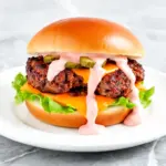 juicy smash burgers with special sauce - featured image