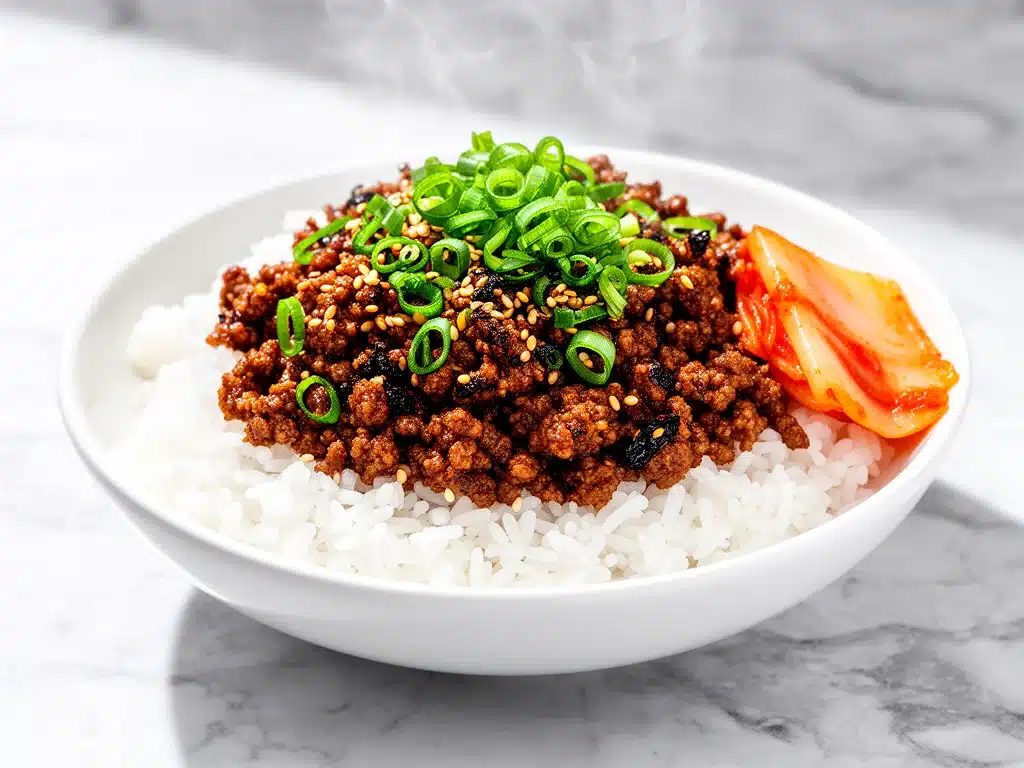 Korean Ground Beef Bulgogi Bowl - featured image
