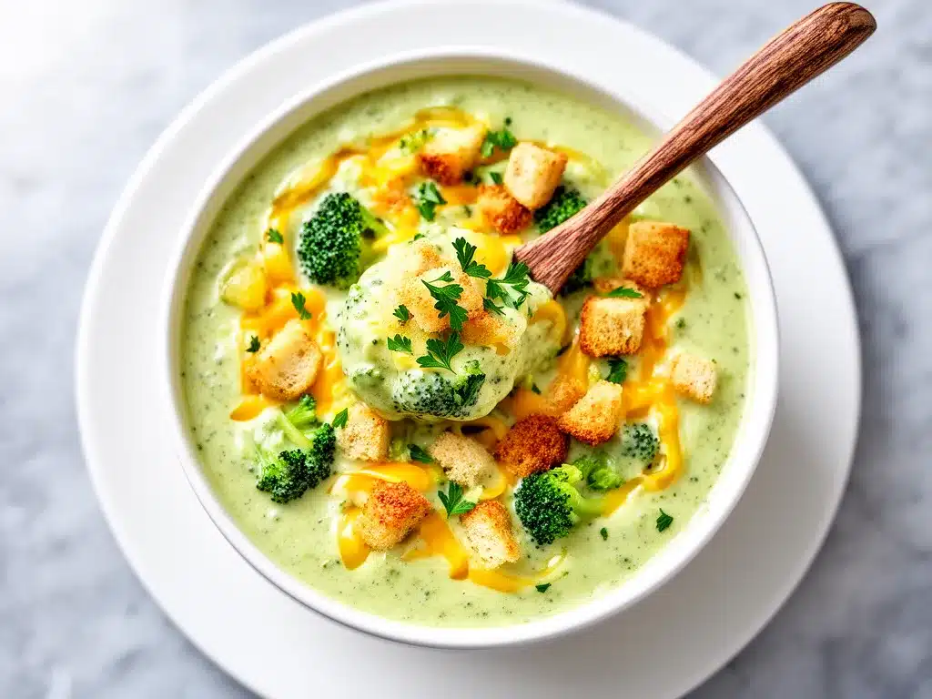 Loaded Broccoli Cheddar Soup: Perfect Easy Weeknight Dinner 4 loaded broccoli cheddar soup preparation steps