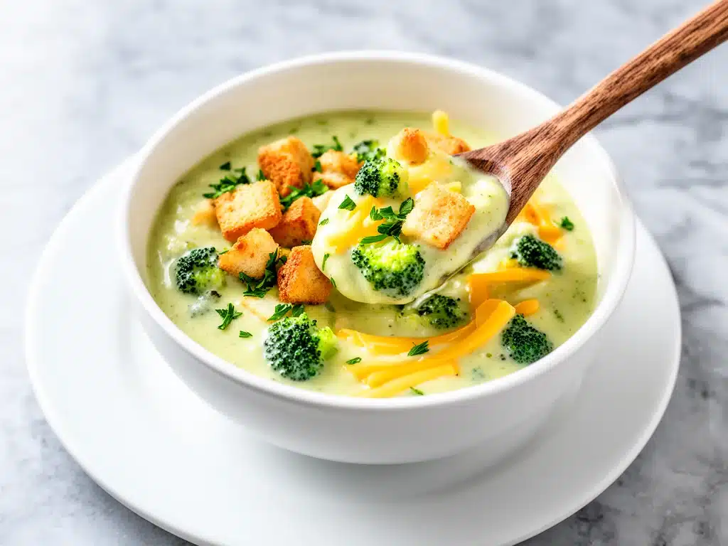 loaded broccoli cheddar soup - featured image