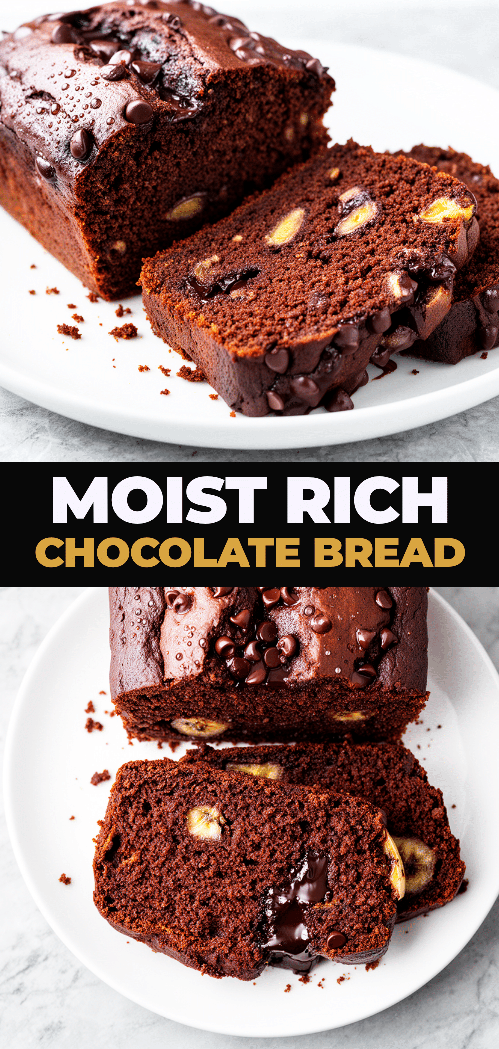 Moist Chocolate Banana Bread Recipe Easy 5-Ingredient Homemade Treat 5 moist chocolate banana bread recipe