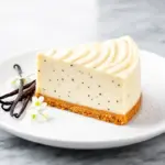 no-bake creamy vanilla bean cheesecake - featured image