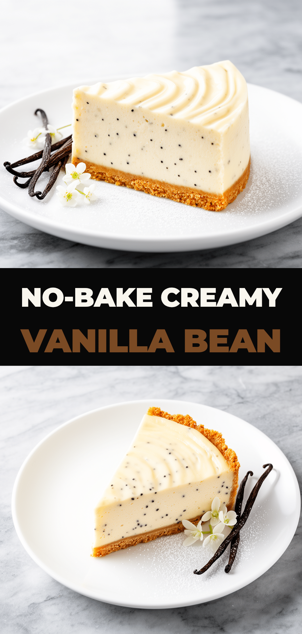 No-Bake Creamy Vanilla Bean Cheesecake Recipe Easy Homemade Dessert 5 no-bake creamy vanilla bean cheesecake recipe