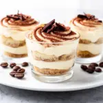 no bake tiramisu cheesecake cups - featured image