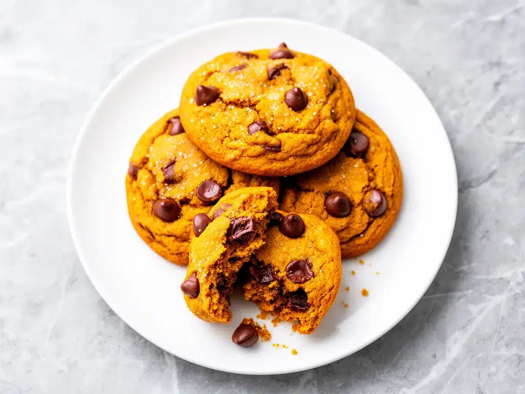 Pumpkin Chocolate Chip Cookies Recipe 5 Easy Steps for Soft Chewy Fall Treats 4 pumpkin chocolate chip cookies preparation steps