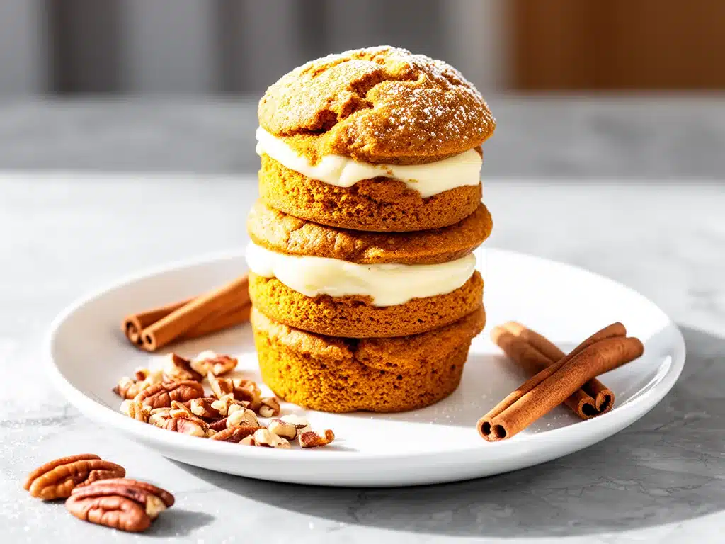 pumpkin cream cheese muffins - featured image