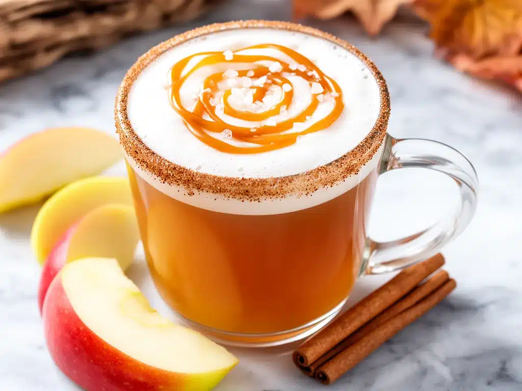 salted caramel apple cider - featured image